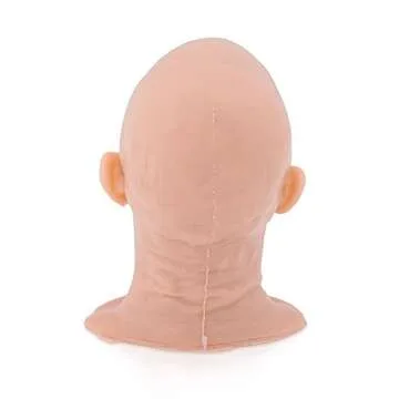 A Pound of Flesh Practice Tattoo Mini Head Silicone Tattooing Fake Skin Body Part for Practice or Display Professional Quality - Head, Fair Skintone