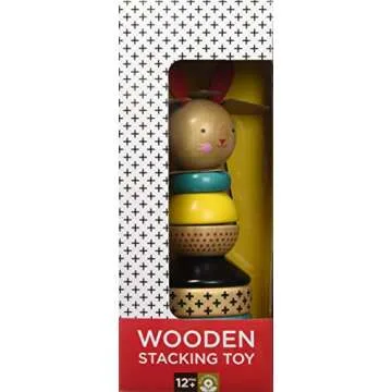 Modern Bunny Wooden Stacking Toy for Toddlers