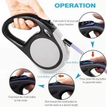 Dual Retractable Dog Leash for Two Dogs - Tangle Free