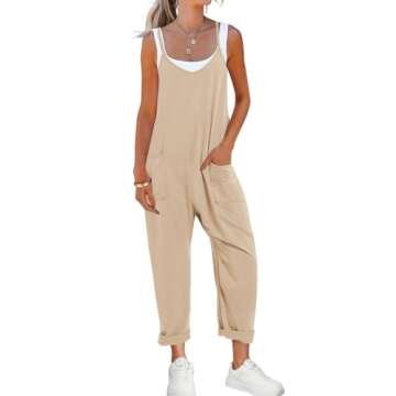 Nirovien Women’s Oversized Spaghetti Strap Jumpsuit