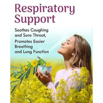 Adanim Bio Thyme Tea, Value Pack 80 Teabags with Organic Mullein Leaf and Eucalyptus Tea, Enhanced Respiratory and Lung Health, Caffeine Free Thyme Tea Bags