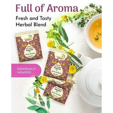 Adanim Bio Thyme Tea 80 Bags Organic Mullein Eucalyptus