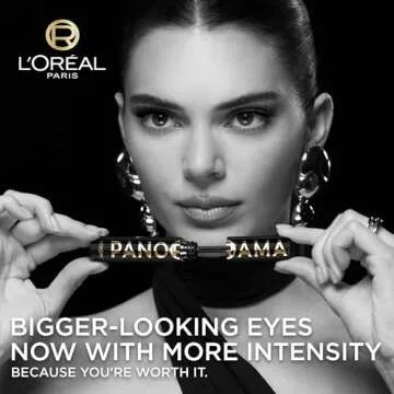 L'Oreal Paris Voluminous Panorama Mascara, Volumizing and Lengthening Formula, Longwear, Smudge-Resistant and Washable, All Night Black Mascara, 0.33 Fl Oz