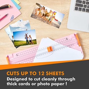 ISDIR A4 Paper Cutter with Safety Features for Crafts