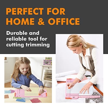 ISDIR A4 Paper Cutter with Safety Features for Crafts