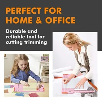 ISDIR A4 Paper Cutter with Safety Features for Crafts