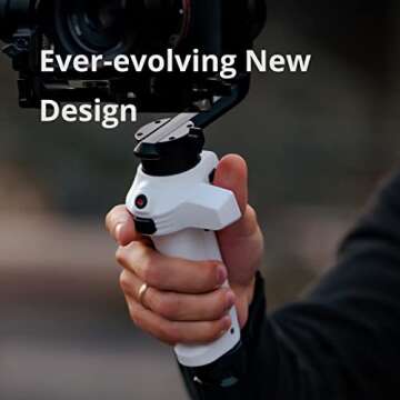 MOZA AirCross S Gimbal Stabilizer 3-Axis Handheld Stabilizer for Mobile Phone DSLR Cameras Dual Camera Mount Quick Switch Stay On Vertical Mode Timelapse Auto-Tuning Dolly Zoom with 4Lb Payload