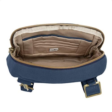 Travelon Anti-Theft Courier Slim Travel Bag Navy