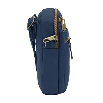 Travelon Anti-Theft Courier Slim Travel Bag Navy
