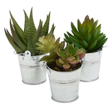 24 Pack Mini Metal Buckets with Handles for Party Favors, Small Galvanized Tin Pails (2 x 2 in)