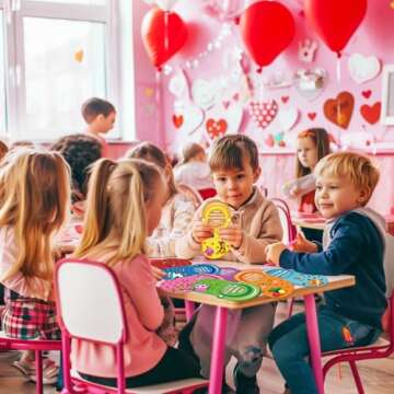 JX Valentines Day Cards for Kids School Classroom, 48 pcs Valentine's Cards with 96 Shoe Charms for kids boys girls,Valentine Exchange Gift Party Favors