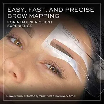 MADLUVV Eyebrow Shaper Stencils for Perfect Brows