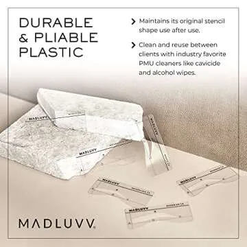 MADLUVV Eyebrow Shaper Stencils for Perfect Brows
