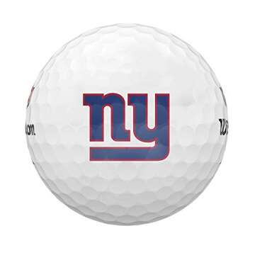 WILSON Duo Soft+ NFL Golf Balls - New York Giants, White