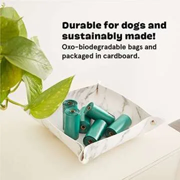 BarkBox 300 ct. Dog Waste Poop Bags, 3 Patterns/Roll, Environment-Friendly, Leak-Proof, Durable, Unscented - Pug Life