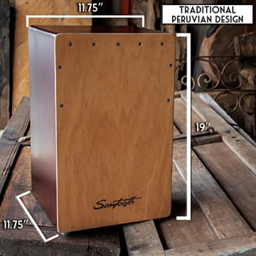 Sawtooth Cedar Wood String Snare Cajon Box Drum