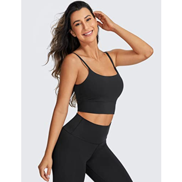 Adjustable Longline Sports Bra Medium Support V Back