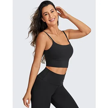 Adjustable Longline Sports Bra Medium Support V Back