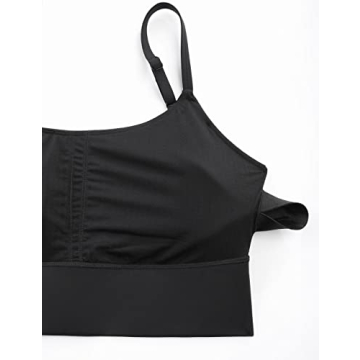 Adjustable Longline Sports Bra Medium Support V Back