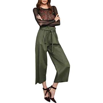 BCBGMAXAZRIA Women's Issac Paperbag-Waist Culotte