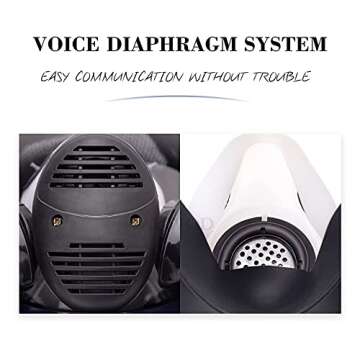 AUWOD 17in 1 Reusable Full Face Respirator - Protects Against Dust and Fumes