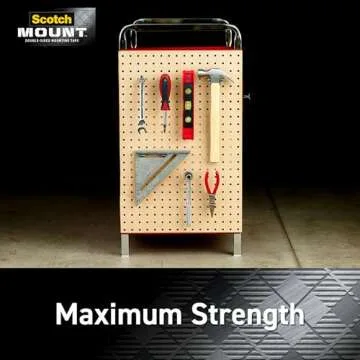 Scotch-Mount Double Sided Mounting Tape Heavy Duty, Black Extreme Mounting Tape, 1 Roll Adhesive Tape, 1 in x 400 in Wall Tape (33.3ft), Our Strongest Tape For Our Toughest Jobs (414H-Long-DC)