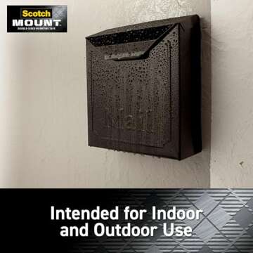 Scotch-Mount Double Sided Mounting Tape Heavy Duty, Black Extreme Mounting Tape, 1 Roll Adhesive Tape, 1 in x 400 in Wall Tape (33.3ft), Our Strongest Tape For Our Toughest Jobs (414H-Long-DC)