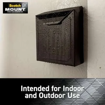 Scotch-Mount Double Sided Mounting Tape Heavy Duty, Black Extreme Mounting Tape, 1 Roll Adhesive Tape, 1 in x 400 in Wall Tape (33.3ft), Our Strongest Tape For Our Toughest Jobs (414H-Long-DC)