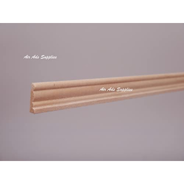 Premium 1/12 Scale Dollhouse Wood Finishing Trim