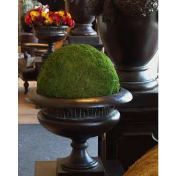 SuperMoss (21663) Moss Ball, Fresh Green, 8"