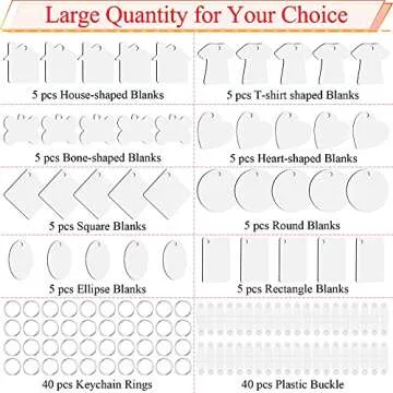 Sublimation KeychainWorm & Caterpillar Killer Insecticide/Pesticide, K0 Pcs, Hroad with 8 Shapes Double-Sided Worm & Caterpillar Killer Insecticide/Pesticide, Office Tags,Home Décor