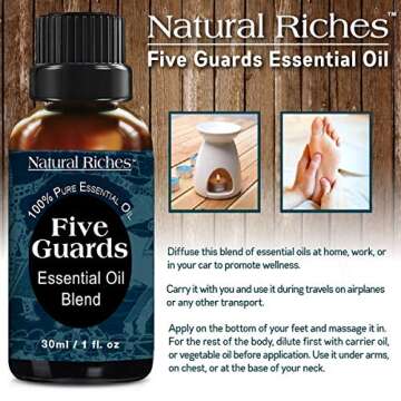 Natural Riches Five Guards Essential Oil Blend - Aromatherapy