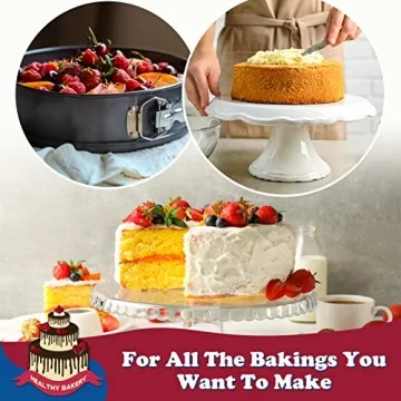 HIWARE Springform Cake Pan - Non-Stick and Leakproof