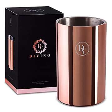 Elegant Divino Wine Chiller Bucket with Gift Box