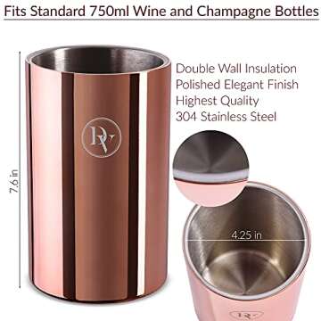 Elegant Divino Wine Chiller Bucket with Gift Box