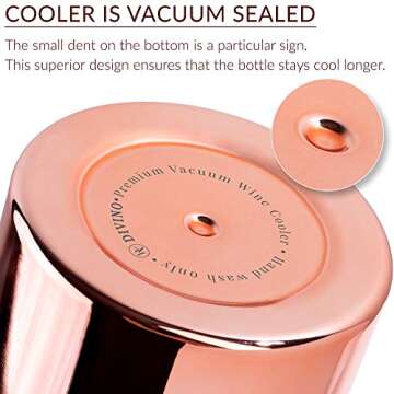 Elegant Divino Wine Chiller Bucket with Gift Box