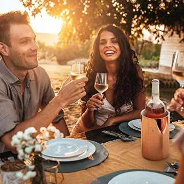 Elegant Divino Wine Chiller Bucket with Gift Box