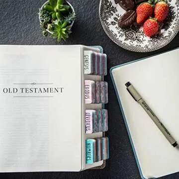 DiverseBee Laminated Bible Tabs for Easy Scripture Navigation