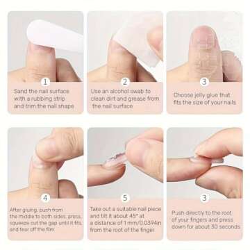 Square Press on Nails Short French Fake Nails Nude Gradient False Nails with Flower Designs Acrylic Nails Spring Press on Nails Reusable Gloss Square Artificial Nails for Women Girls