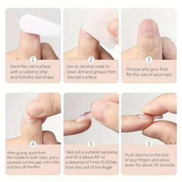 Square Press on Nails Short French Fake Nails Nude Gradient False Nails with Flower Designs Acrylic Nails Spring Press on Nails Reusable Gloss Square Artificial Nails for Women Girls