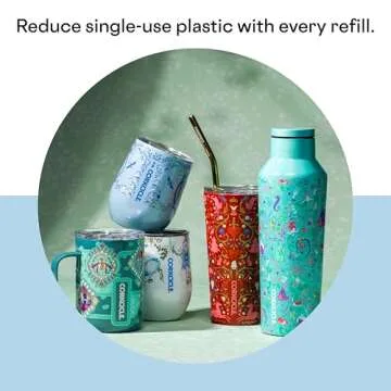 Corkcicle x Disney Princess Cinderella Sport Canteen Insulated Tumbler, 20 oz – Reusable Water Bottle Keeps Beverages Cold for 25 Hours & Hot 12 Hours – Cupholder Friendly Tumbler with Screw-On Cap