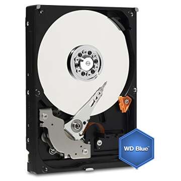Western Digital 4TB WD Blue PC Internal Hard Drive HDD - 5400 RPM, SATA 6 Gb/s, 64 MB Cache, 3.5" - WD40EZRZ