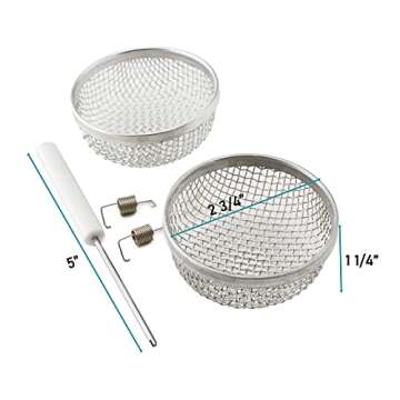 X-Haibei 2 Pack Flying Insect Screens RV Furnace Vent Cover Water Heater Bug Screen for Vents 2.8 x ...