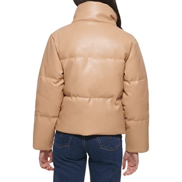 Levi's Vegan Leather Quilted Puffer Jacket for Women