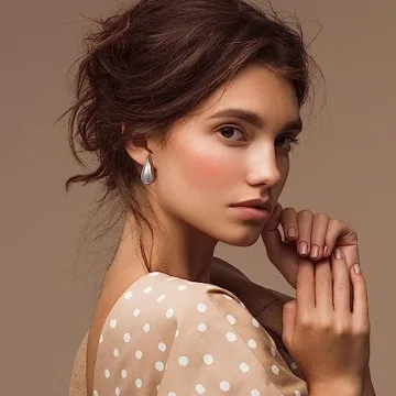 Stylish LUXEJEW Silver Teardrop Earrings for Women