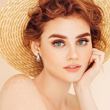 Stylish LUXEJEW Silver Teardrop Earrings for Women