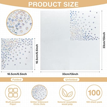 Elegant 100 Iridescent Paper Napkins for All Events