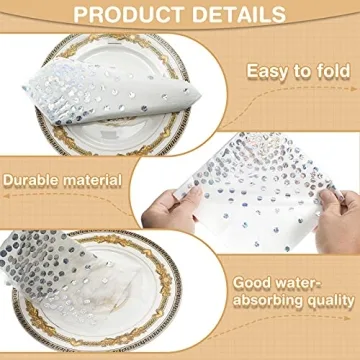 Elegant 100 Iridescent Paper Napkins for All Events