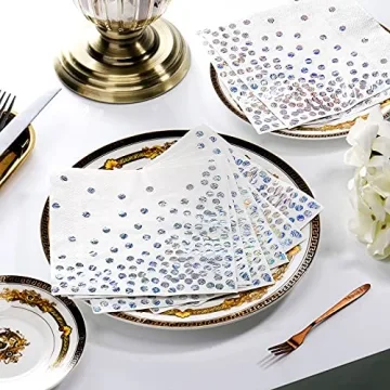Elegant 100 Iridescent Paper Napkins for All Events