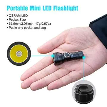 LUMINTOP GT Nano Flashlight - 450 Lumens Compact Power